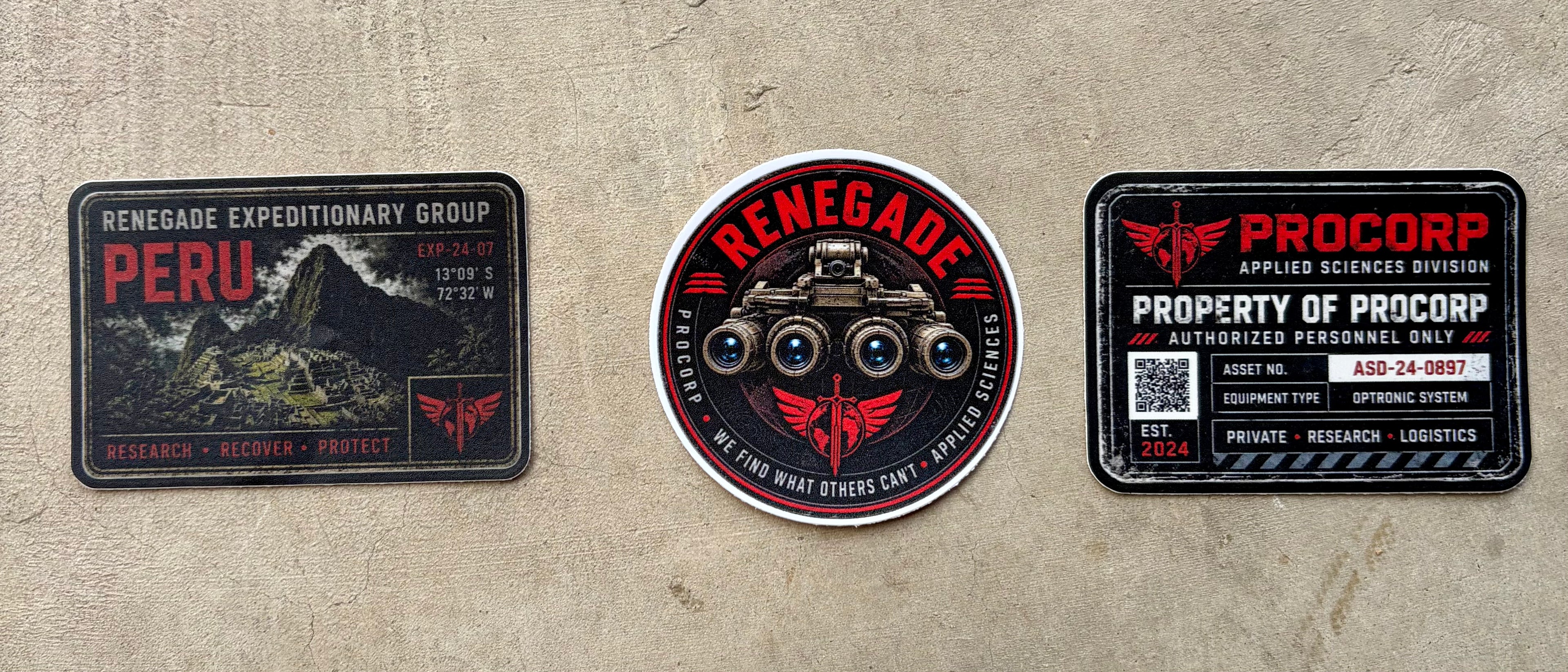 Renegade Universe Stickers
